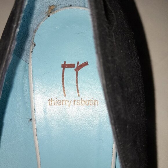 Thierry Rabotin Black Suede Pumps - Picture 3 of 16